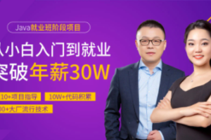 【马士兵】Java就业班阶段项目实战 | 完结无秘