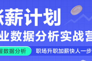 【网易云课堂】涨薪计划-18周数据分析实战营