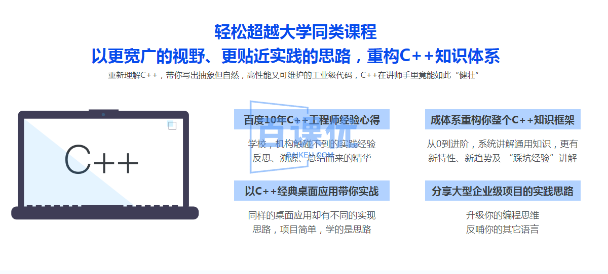 2022升级，百度大牛带你结合实践重学C++|完整无秘