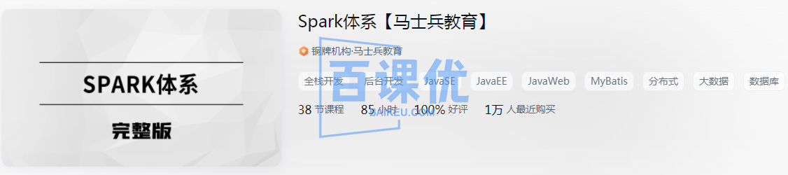 【马士兵】Spark体系|高清无秘