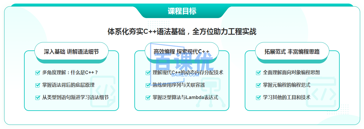 【深蓝学院】c++基础与深度解析