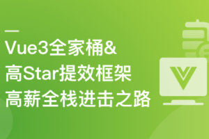 Vue3+NestJS 全栈开发企业级管理后台|高清完结