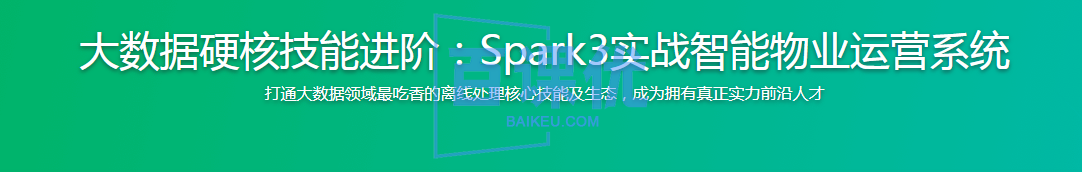 大数据硬核技能进阶：Spark3实战智能物业运营系统