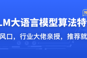 LLM大语言模型算法特训|完整高清（含课件代码）