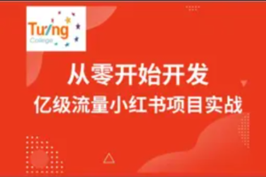 【图灵】从零开始开发亿级流量小红书项目实战|已完结
