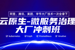 马哥云原生/微服务治理大厂冲刺班/名师亲授|完结(视频资料齐全)