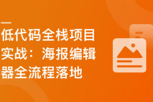 真实高质量低代码商业项目,前端/后端/运维/管理系统|已完结