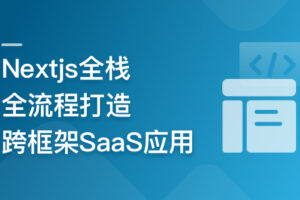 前端全栈进阶 Nextjs打造跨框架SaaS应用|已完结