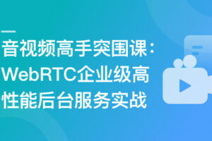 基于C++音视频高手课-WebRTC远程桌面后台服务实战|已完结