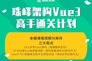 珠峰架构Vue3高手通关计划|已完结