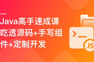 Java高手速成–吃透源码+手写组件+定制开发