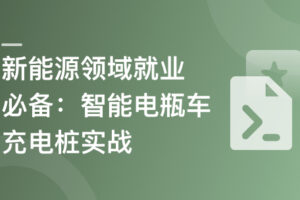 新能源领域就业必备-智能电瓶车充电桩实战
