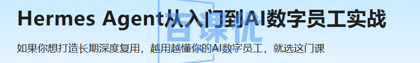 Hermes Agent从入门到AI数字员工实战